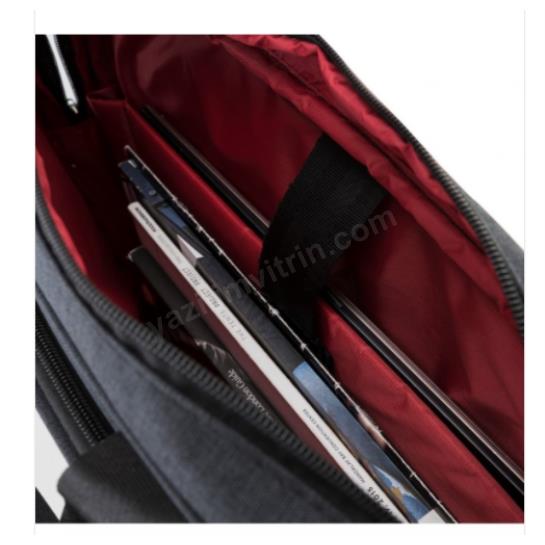 PLM SANTORİ NOTEBOOK ÇANTASI SİYAH 15.6" Res10