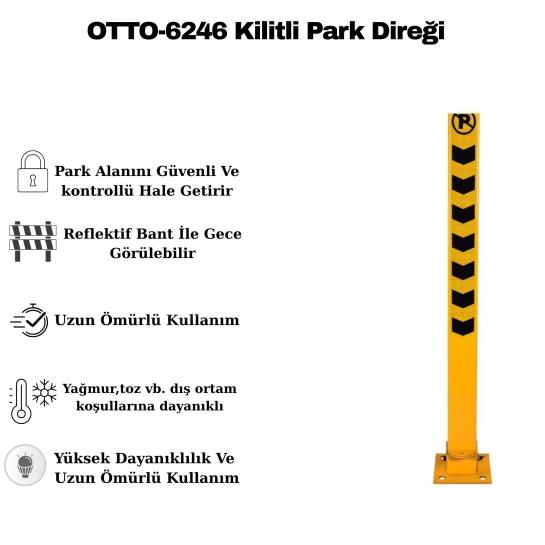 OTTO-6246 Kilitli Park Direği 4x6 cm Özellikleri OTTO-6246 Kilitli Park Direği 4x6 cm