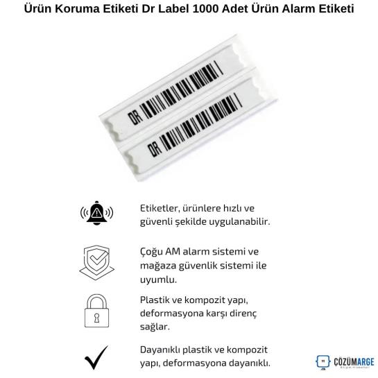 Ürün Koruma Etiketi Dr Label 1000 Adet Ürün Alarm Etiketi Ürün Koruma Etiketi Dr Label 1000 Adet Ürün Alarm Etiketi