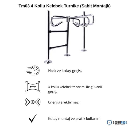 Tm03 4 Kollu Kelebek Turnike (Sabit Montajlı) Tm03 4 Kollu Kelebek Turnike (Sabit Montajlı)