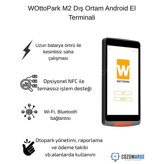 WOttoPark M2 Dış Ortam Android El Terminali WOttoPark M2 Dış Ortam Android El Terminali