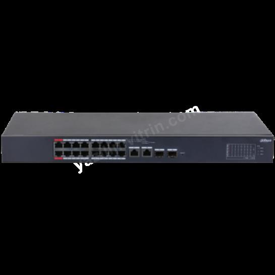 DAHUA CS4218-16ET-135 16 PORT16XFE-2XGE-2XGE/SFP YÖNETİLEBİLİR 135W POE SWİTCH Res2
