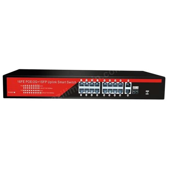 ezcool ez-16psf-sfp 16port 16fe+2ge+1sfp gigabit poe switch 240w ürün fotoğrafı ezcool ez-16psf-sfp 16port 16fe+2ge+1sfp gigabit poe switch 240w resmi, ezcool ez-16psf-sfp 16port 16fe+2ge+1sfp gigabit poe switch 240w fotoğrafı