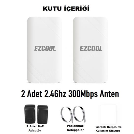 EZCOOL EZ-W240AN DIŞ ORTAM (2.4GHz 300Mbps 1KM) ACCESS POİNT Res2
