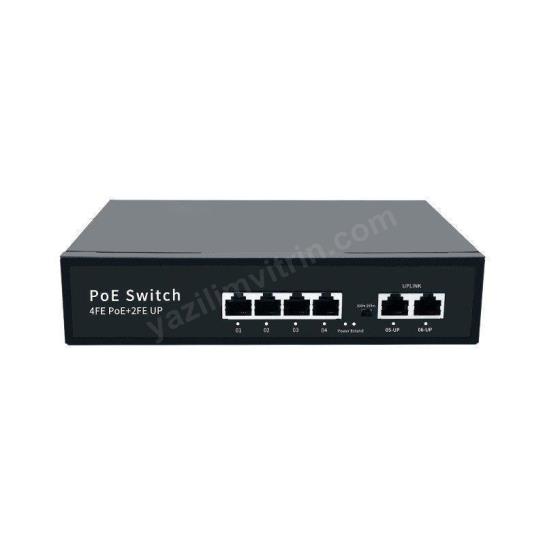 ottopark sw04100 6 port 100mbit + 2 uplink poe switch ürün fotoğrafı ottopark sw04100 6 port 100mbit + 2 uplink poe switch resmi, ottopark sw04100 6 port 100mbit + 2 uplink poe switch fotoğrafı