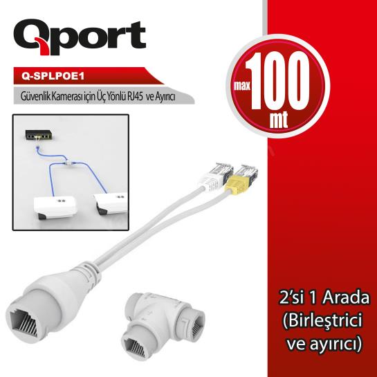 qport q-splpoe1 poe splıtter 2ın1 ag konnektoru + ürün fotoğrafı qport q-splpoe1 poe splıtter 2ın1 ag konnektoru + resmi, qport q-splpoe1 poe splıtter 2ın1 ag konnektoru + fotoğrafı