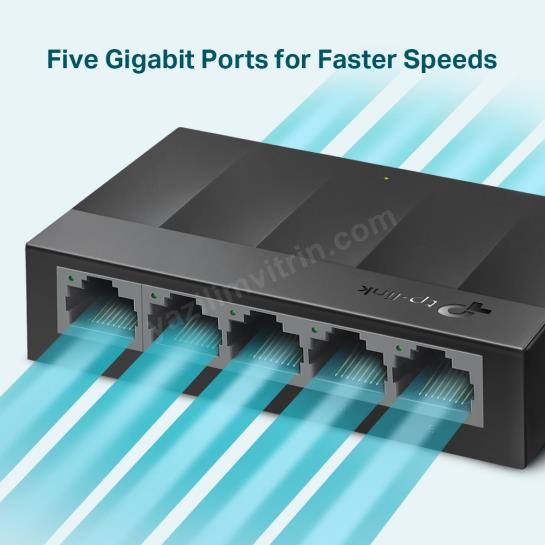 TP-LINK LS1005G 5PORT 10/100/1000 YÖNETİLEMEZ SWITCH Res5