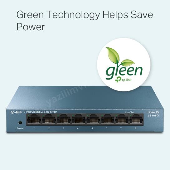 TP-LINK LS108G 8PORT 10/100/1000 YÖNETİLEMEZ SWITCH Res3