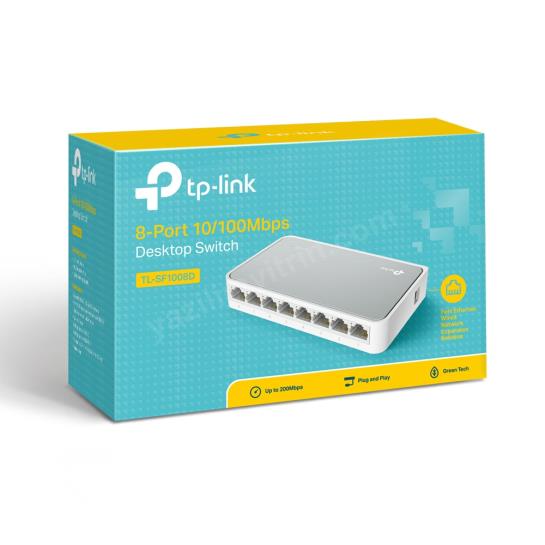 TP-LINK TL-SF1008D 8PORT 10/100 YÖNETİLEMEZ SWITCH Res8