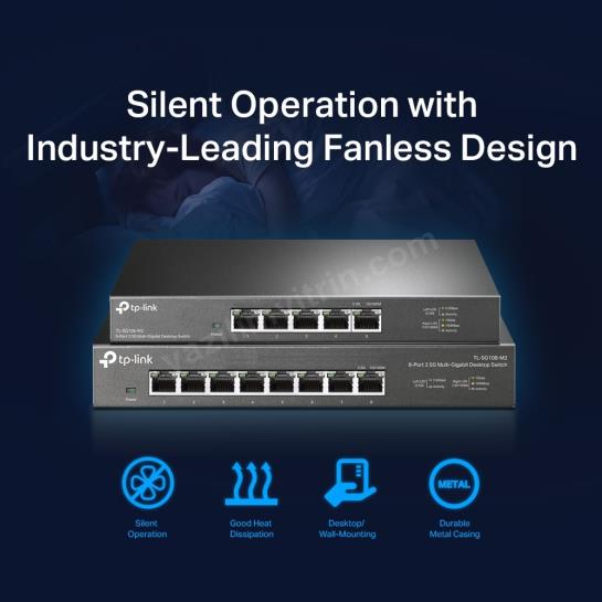 TP-LINK TL-SG105-M2 5PORT 100/1000/2500 YÖNETİLEMEZ SWITCH Res6