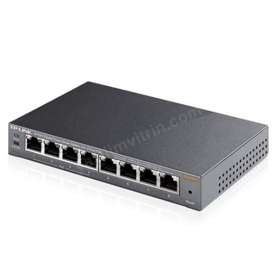 TP-LINK TL-SG108PE 8PORT 10/100/1000 YÖNETİLEBİLİR POE SWITCH Res4