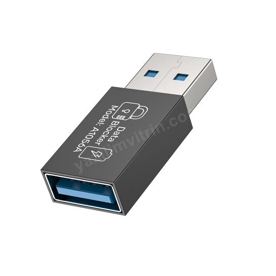 UNITEK DATASHIELD USB-A VERI ENGELLEYICI ADAPTOR (A1056ABK01) Res4