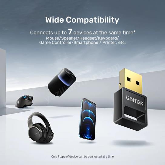 UNITEK USB BLUETOOTH 5.3 ADAPTÖR (B105B) Res3