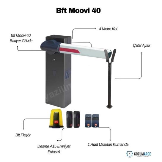 Bft Moovi 40 otopark bariyeri, 4 metrelik kollu seti, fotosel, flaşör ve uzaktan kumandasıyla güvenli ve hızlı geçiş kontrolü sunar. , BftMoovi40OtoparkGirişi , OtoparkBariyeriSiteGirişi , BftBariyerApartmanGirişi , 4MetreKolluOtoparkGirişi , BftFotoselOtoparkGirişi , BftFlaşörOtoparkGirişi , UzaktanKumandalıBariyerOtoparkGirişi