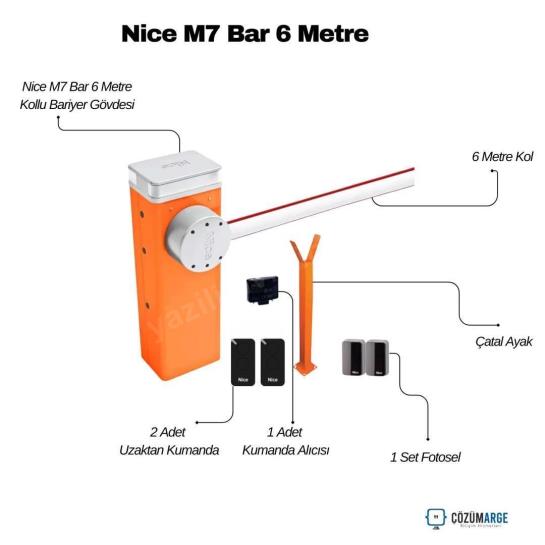 Nice M7 Bar, geniş girişlerin ve yoğun araç trafiğinin bulunduğu endüstriyel alanlar için tasarlanmış, 6 metrelik kol mesafesine sahip üst segment bir bariyerdir. 24V DC motoru sayesinde aralıksız çalışma performansına uygun olan bu sistem, yüksek dayanıklılığa sahip çelik gövdesiyle uzun ömürlü kullanım sunar. Engel tanıma özelliği ve ayarlanabilir hızıyla maksimum güvenlik sağlar. BlueBUS teknolojisi ve modüler yapısıyla kurulumu kolaylaştıran M7 Bar, prestijli projeler için İtalyan kalitesini yansıtır. , NiceM7Bar, , 6MetreKolluBariyer, , EndüstriyelOtoparkBariyeri, , NiceBariyerSistemleri