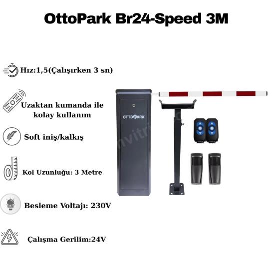 OttoPark Br24-Speed 3M, 1 saniyede açılan, darbe dayanıklı yuvarlak kauçuk kollu otomatik otopark bariyeridir. Yoğun geçişlerde hızlı ve güvenli kullanım sağlar. , OttoParkOtoparkGirişi , OtoparkBariyeriSiteGirişi , OttoParkKolluBariyer , HızlıBariyerOtopark , DarbeDayanıklıBariyerOtopark , YuvarlakKolluBariyer , UzaktanKumandalıBariyer , 3MetreKolluBariyer