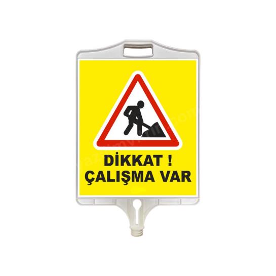 otto-9305 dikkat çalışma var tabelası (çift taraflı) ürün fotoğrafı otto-9305 dikkat çalışma var tabelası (çift taraflı) resmi, otto-9305 dikkat çalışma var tabelası (çift taraflı) fotoğrafı