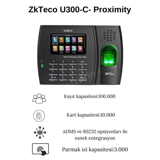 ZkTeco U300-C- Proximity Parmak İzi Okuma Cihazı Özellikleri ZkTeco U300-C- Proximity Parmak İzi Okuma Cihazı