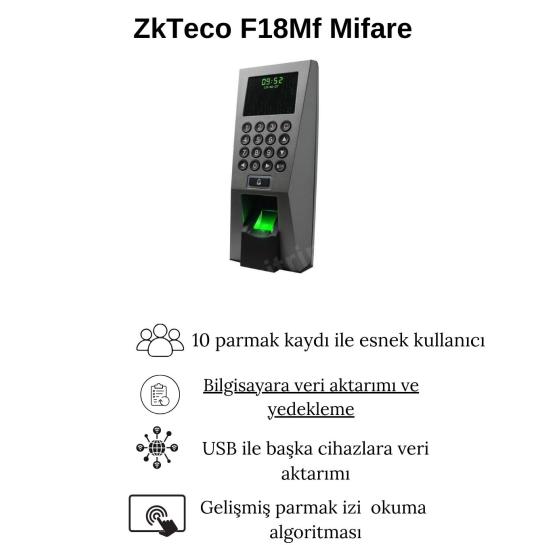 ZkTeco F18Mf Mifare Parmak İzi Okuma Cihazı Görseli pdf , pdf