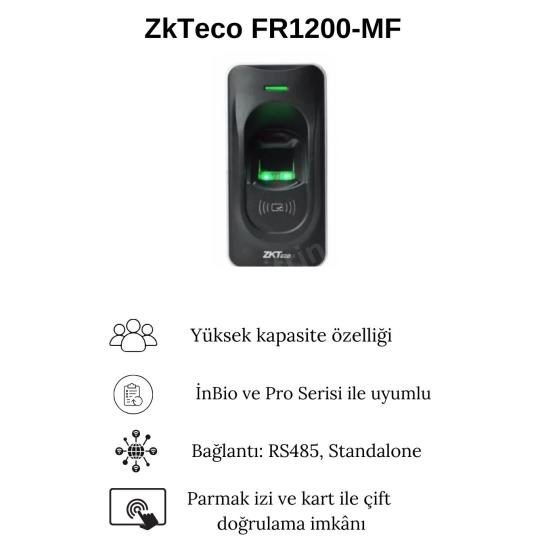 ZkTeco FR1200-MF Özellikleri ZkTeco FR1200-MF
