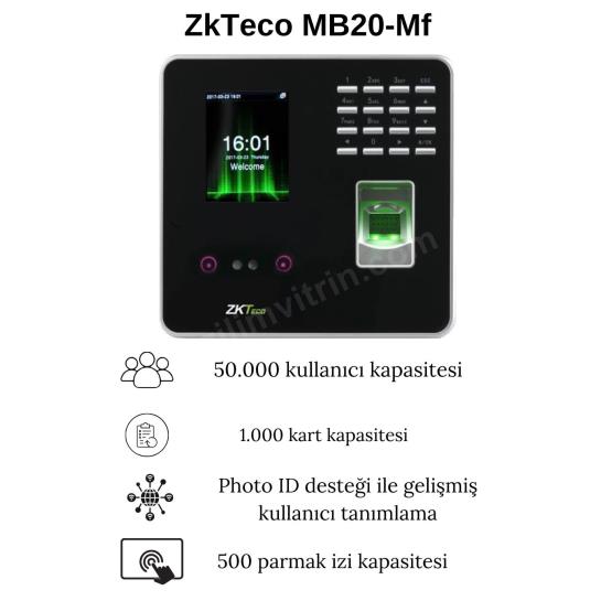 ZkTeco MB20-Mf Özellikleri ZkTeco MB20-Mf