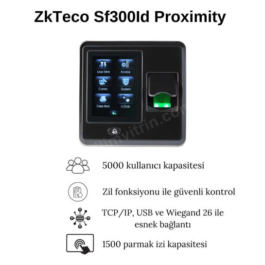 ZkTeco Sf300Id Proximity Parmak İzi Okuma Cihazı Özellikleri ZkTeco Sf300Id Proximity Parmak İzi Okuma Cihazı