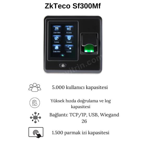 ZkTeco Sf300Mf Mifare Parmak İzi Okuma Cihazı Özellikleri ZkTeco Sf300Mf Mifare Parmak İzi Okuma Cihazı