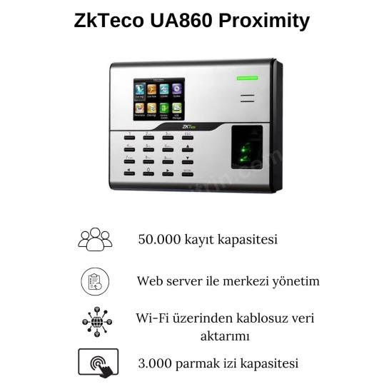 ZkTeco UA860 Proximity Parmak izi Okuma Cihazı Wifi Özellikleri ZkTeco UA860 Proximity Parmak izi Okuma Cihazı Wifi