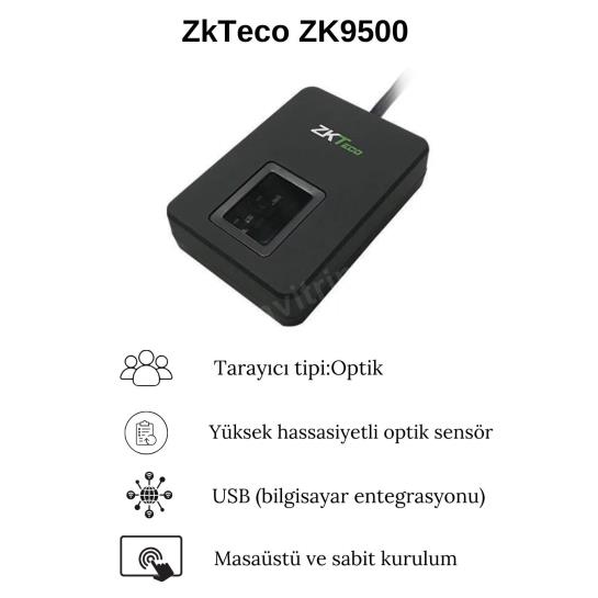 ZkTeco ZK9500 OPTİK PARMAK İZİ TARAYICI Özellikleri ZkTeco ZK9500 OPTİK PARMAK İZİ TARAYICI