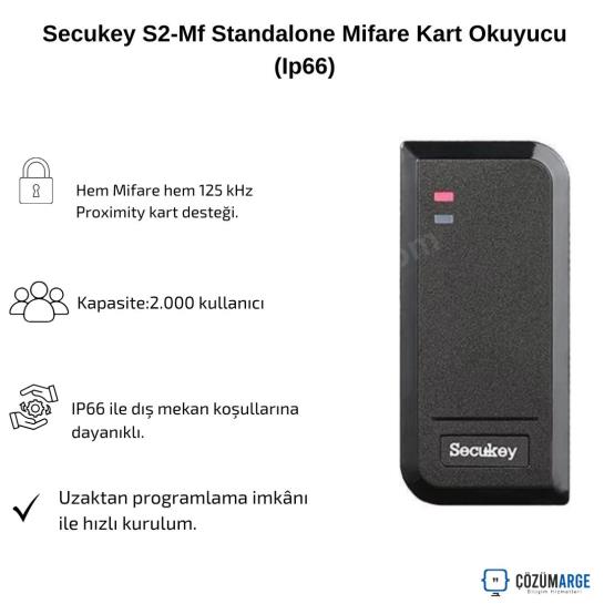 Secukey S2-Mf Standalone Mifare Kart Okuyucu (Ip66) Secukey S2-Mf Standalone Mifare Kart Okuyucu (Ip66)