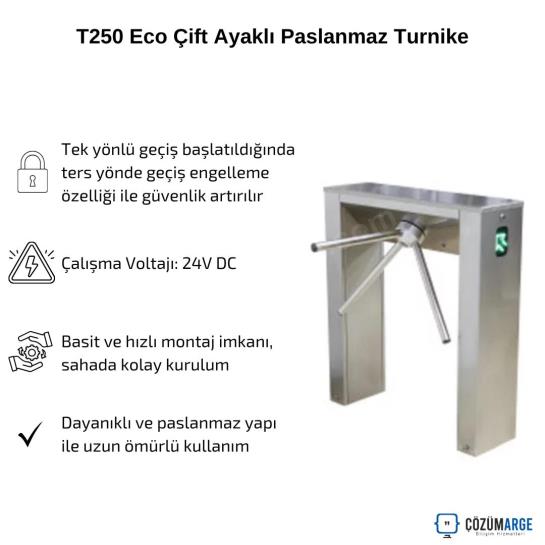 T250 Eco Çift Ayaklı Paslanmaz Turnike T250 Eco Çift Ayaklı Paslanmaz Turnike