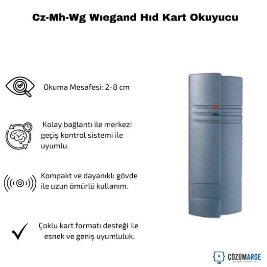 Cz-Mh-Wg Wıegand Hıd Kart Okuyucu Cz-Mh-Wg Wıegand Hıd Kart Okuyucu