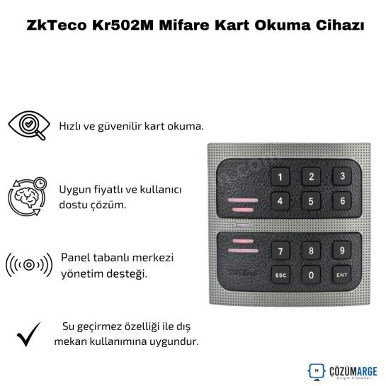 ZkTeco Kr502M Mifare Kart Okuma Cihazı ZkTeco Kr502M Mifare Kart Okuma Cihazı