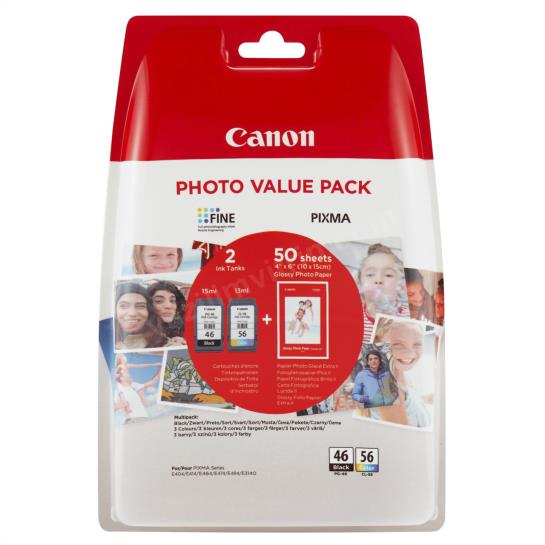 canon pg-46-cl56 2li kartuş + 50 adet fotoğraf kağıdı ürün fotoğrafı canon pg-46-cl56 2li kartuş + 50 adet fotoğraf kağıdı resmi, canon pg-46-cl56 2li kartuş + 50 adet fotoğraf kağıdı fotoğrafı