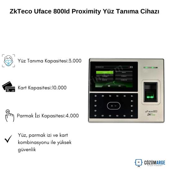 ZkTeco Uface 800Id Proximity Yüz Tanıma Cihazı ZkTeco Uface 800Id Proximity Yüz Tanıma Cihazı
