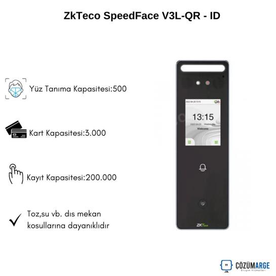 ZkTeco SpeedFace V3L-QR - ID ZkTeco SpeedFace V3L-QR - ID