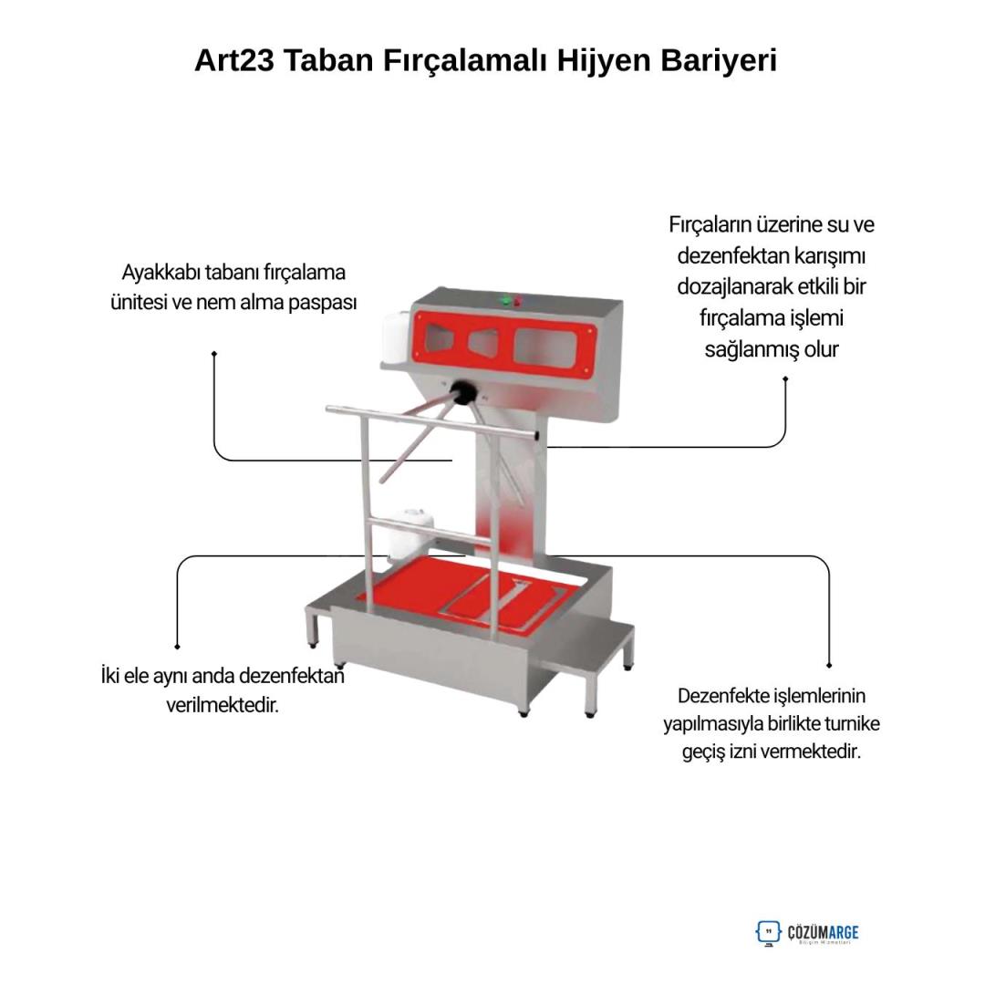 Art23 Taban Fırçalamalı Hijyen Bariyeri