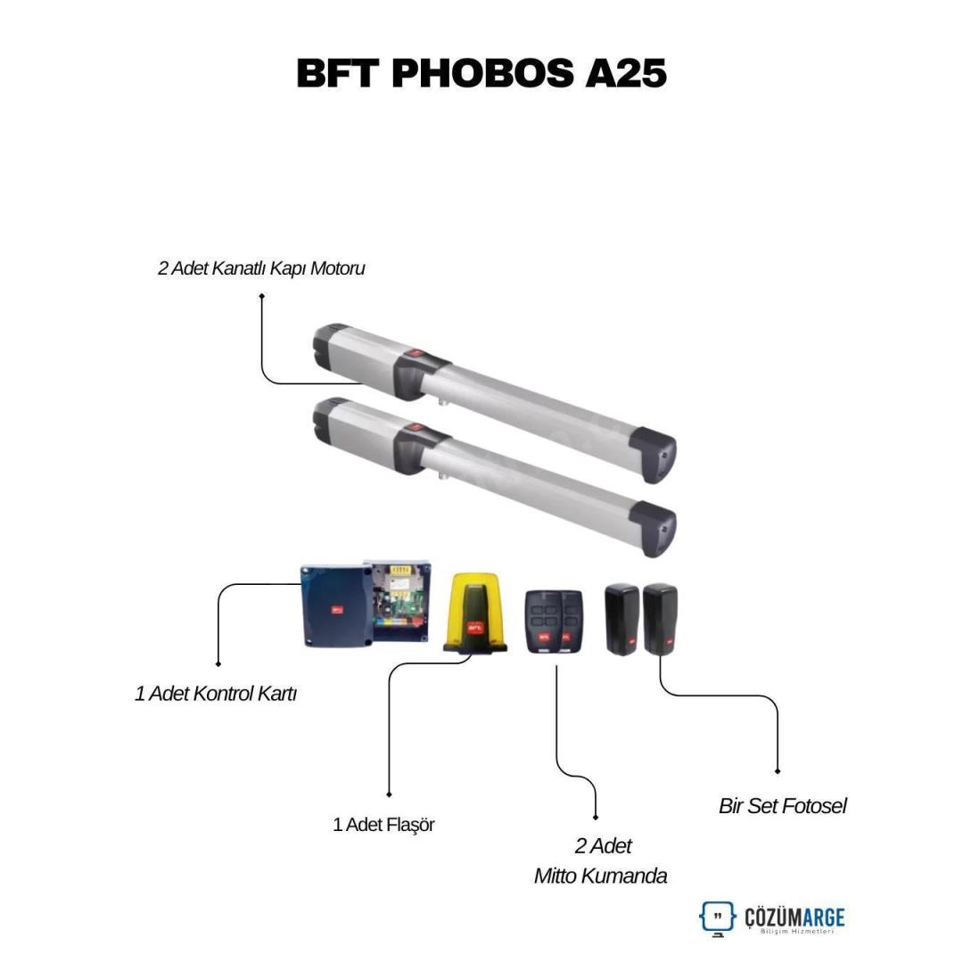 Bft Phobos A25 Kit Kanatlı Kapı Motoru Seti