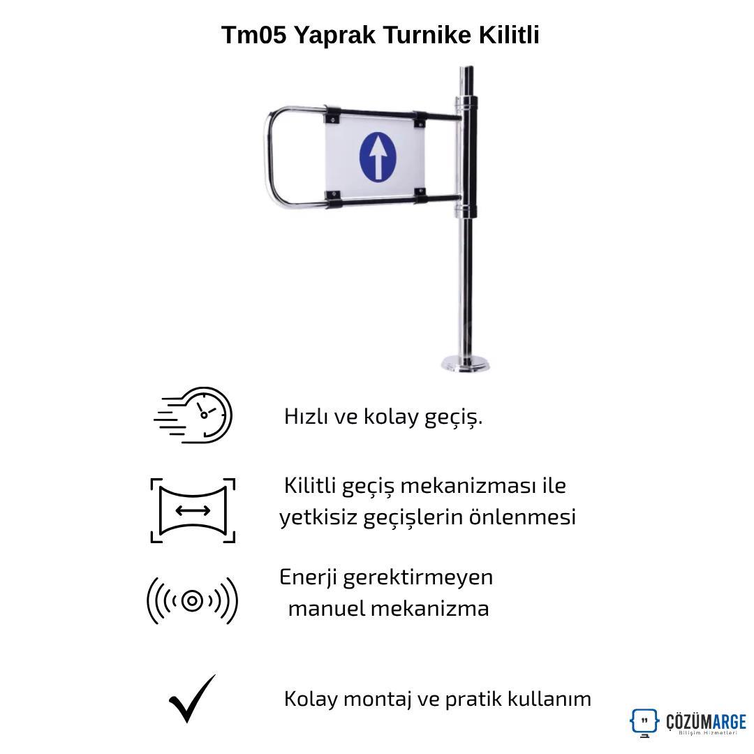 Tm05 Yaprak Turnike Kilitli yönlendirme ve manuel kullanım görseli