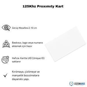 125Khz Proxımıty Kart 125Khz Proxımıty Kart