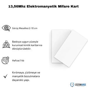 13,56Mhz Elektromanyetik Mifare Kart 13,56Mhz Elektromanyetik Mifare Kart
