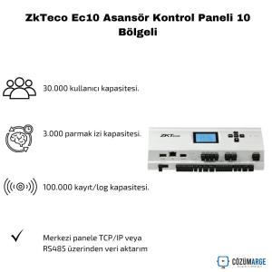 ZkTeco Ec10 Asansör Kontrol Paneli 10 Bölgeli ZkTeco Ec10 Asansör Kontrol Paneli 10 Bölgeli