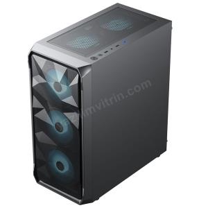 FRISBY FC-9485G 600W 80+ BRONZE 4xRGB SIYAH KASA Res5