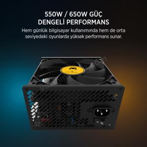 JAMES DONKEY HELIX H800 4XRBW ATX 550W GAMING KASA Res7