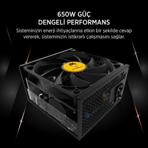 JAMES DONKEY JDP650 APFC 12CM 80+ BRONZE 650W PSU Res2