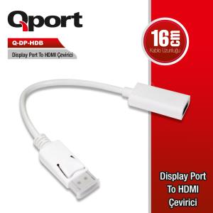 QPORT Q-DP-HDB DISPLAYPORT TO HDMI ÇEVİRİCİ Res2