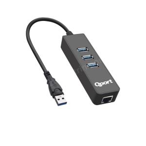 QPORT Q-U3G USB 3.0 ÇOKLAYICI/GIGABIT ADAPTÖR Res3