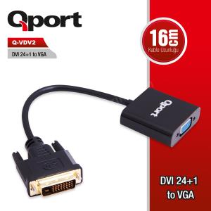 QPORT Q-VDV2 DVI TO VGA 24+1 ÇEVİRİCİ Res2