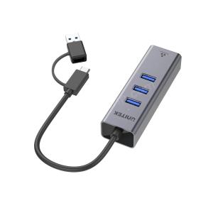 UNITEK 4-IN-1 ETHERNET HUB (Y-3088B) Res2
