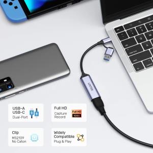 UNITEK 4K VIDEO CAPTURE HDMI TO USB-C/A (V1167A) Res7